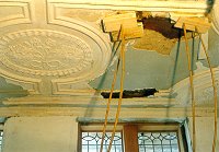 Maaseik. Torchis dans maison bourgeoise du XVIIIe s. Restauration en 1995